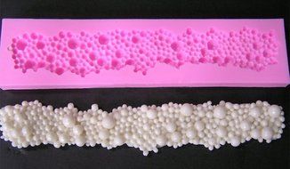 BleuMoo 3D Round Pearls Bubbles Silicone Fondant Mould Cake Decor Baking Mold N4