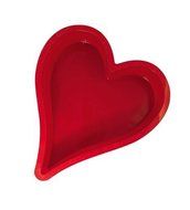 SiliconeZone Heart Cake Pan, Red