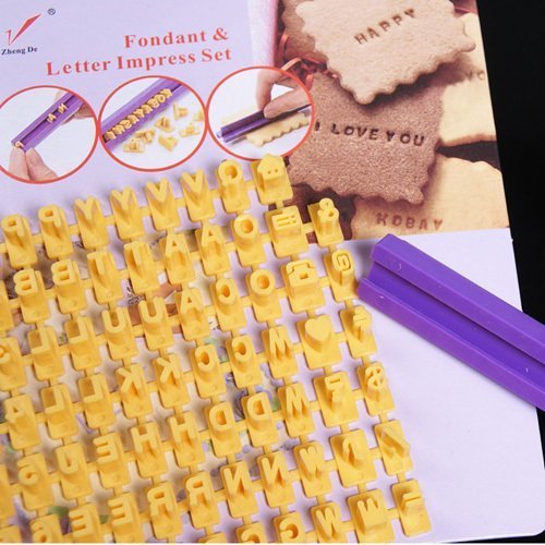 Letter and Number Impress DIY Mold Stamper Tools Biscuit Cake Fondant Decorating N2