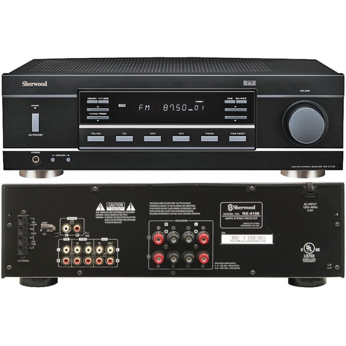 Sherwood RX-4109 200W Stereo Receiver &ndash; Black N3