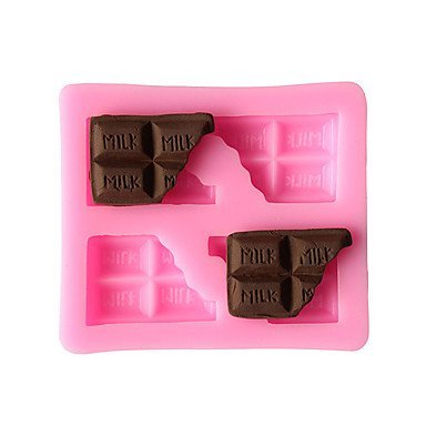 Y&XL&H 3D Chocolate Half Pieces Liquid State Modeling Chocolate Silicone Cake Mold N2
