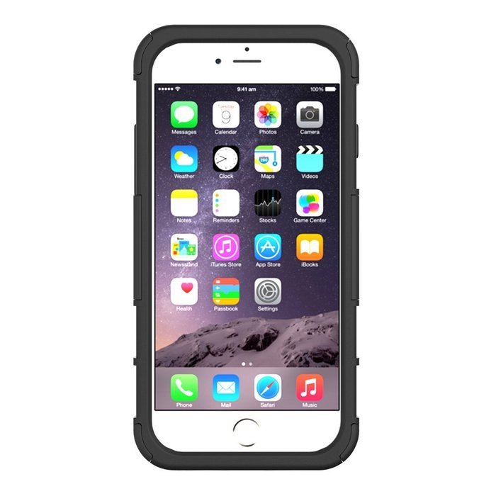 iPhone 6s Case, HLCT Rugged Shock Proof Dual-Layer Case with Built-In Kickstand for iPhone 6s / 6 4.7 Inch (Blue) N10