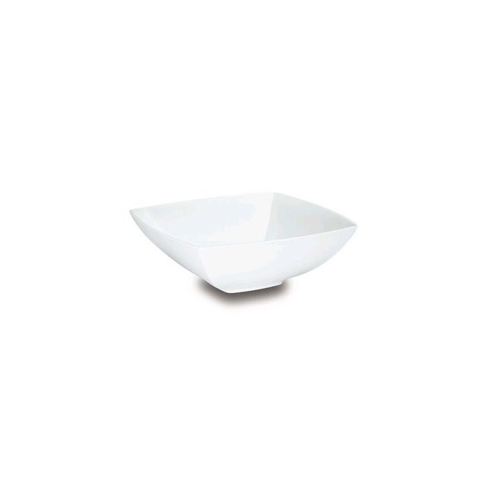 Delfin BSQ-103EM-28 3 Qt. White Square Element Bowl