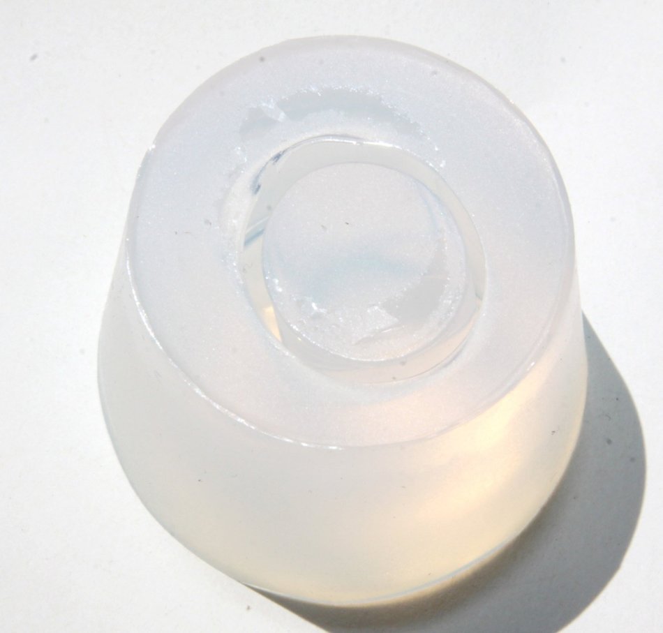 Clear handmade Silicone Mold for Ring size 6 ,7, 7.75 . (78) N2