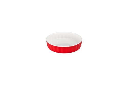 BIA Cordon Bleu Round 6-Ounce Quiche/ Brulee, 2 Tone, Set of 4, Chartreuse Green