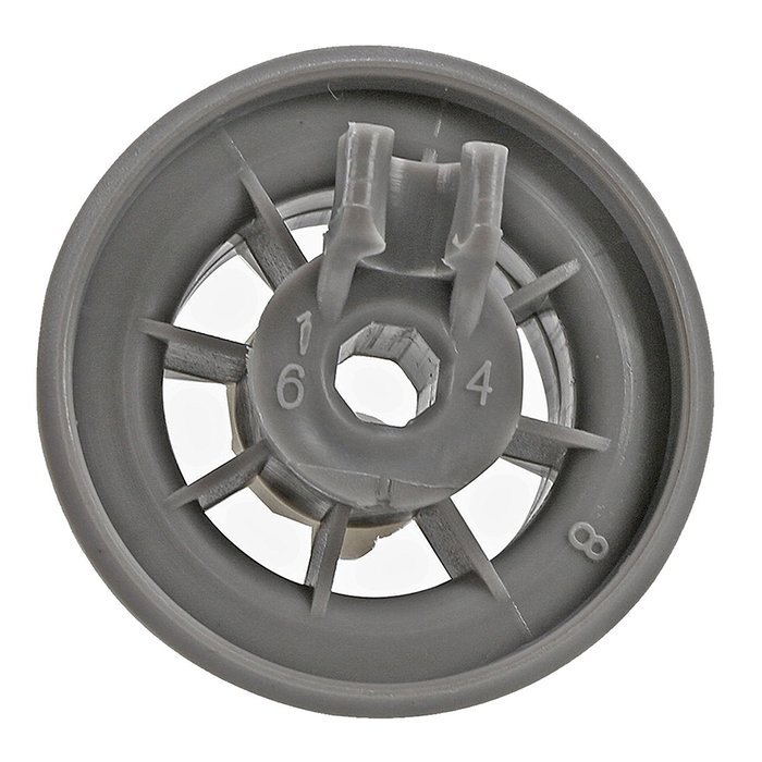 First4Spares Grey Dishwasher Lower Basket Wheel For Bosch, Neff & Siemens Equiv' 165314 N2
