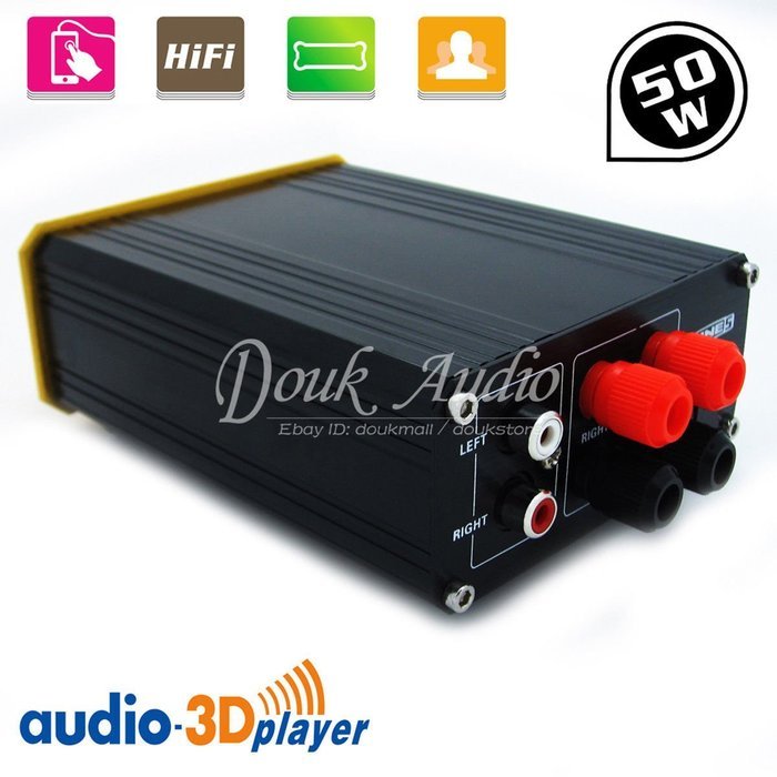 Nobsound 50W Mini Digital Power Amplifier HiFi 2.0 Channel Audio RCA 3.5mm Stereo amp New N4