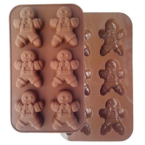 GUO -Silica gel Cake molds Chocolate mold Baking mold 5 pieces