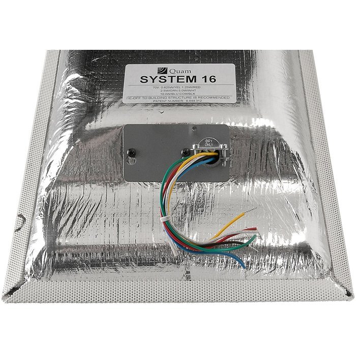 Quam SYSTEM 16 12" x 24" Lay-In Ceiling Tile Speaker 10W-70V N3