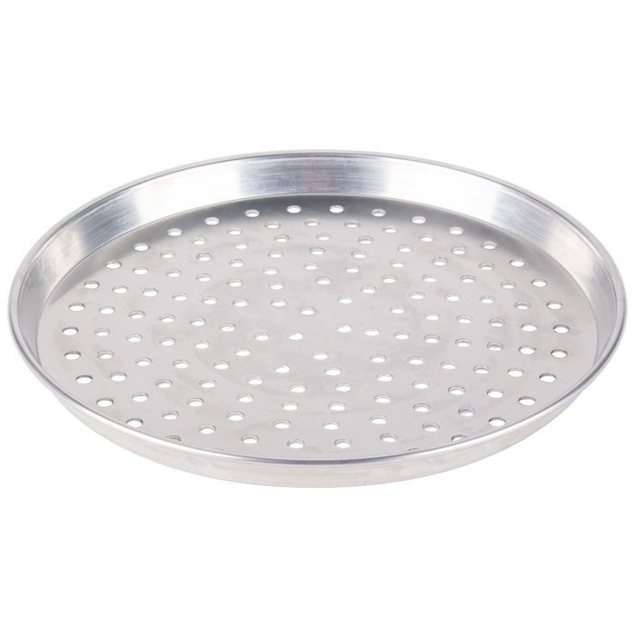 American Metalcraft HADEP16P 16" x 1" Perforated Heavy Weight Aluminum Tapered / Nesting Deep Dish Pizza Pan N2