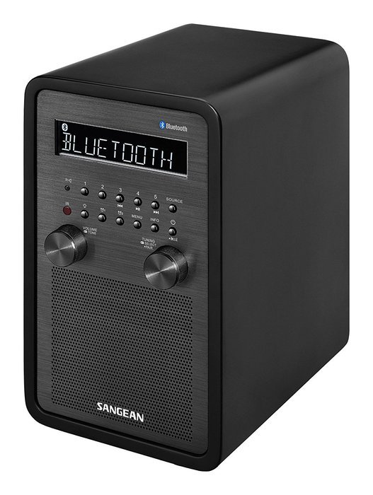 Sangean All in One Bluetooth AM/FM Dual Alarm Clock Radio with Large Easy to Read Backlit LCD Display N3