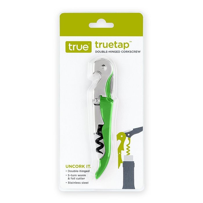 Truetap Black Double Hinged Waiter's Corkscrew by True N15