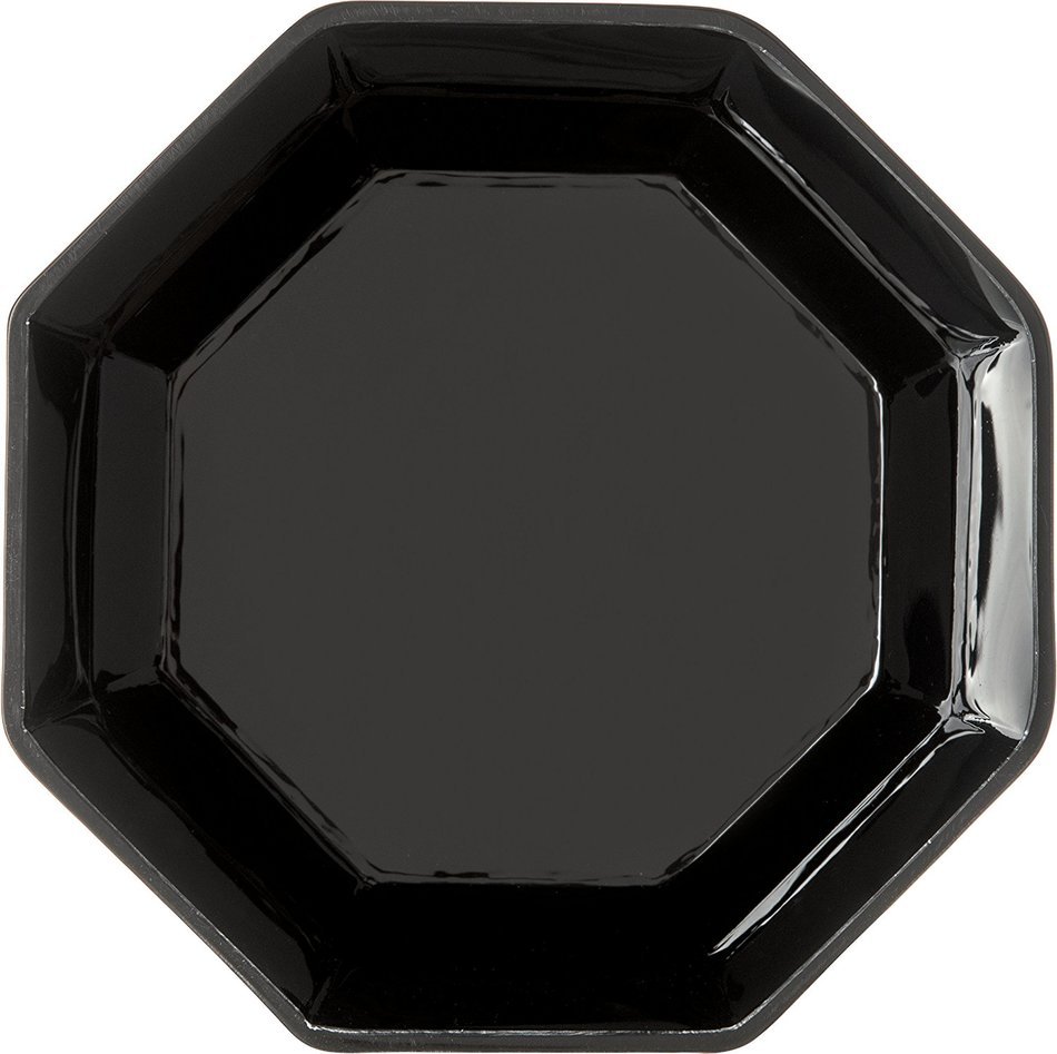 Carlisle 888603 Acrylic Octagon Bowl, 1.4 qt. Capacity, 7.13 x 2.87", Black (Case of 4) N3
