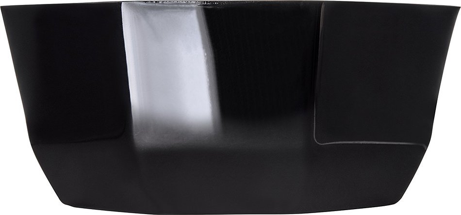 Carlisle 888603 Acrylic Octagon Bowl, 1.4 qt. Capacity, 7.13 x 2.87", Black (Case of 4) N4