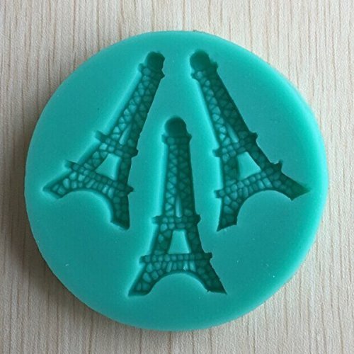 Bluelover Silicone Eiffel Tower Fondant Cake Mold Mini Chocolate Sugar Mold Baking Tool N4