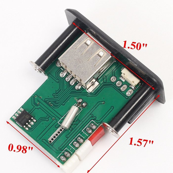 Icstation 2X3W Stereo Audio Power Amplifier MP3 Decoder Board IR Remote Control N3