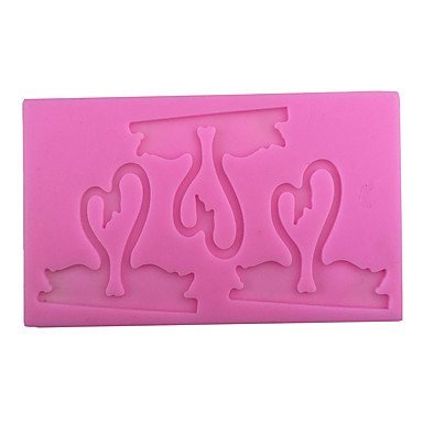 Sher Swan liquid Style Sugar Candy Fondant Cake Molds For The Kitchen Baking Molds