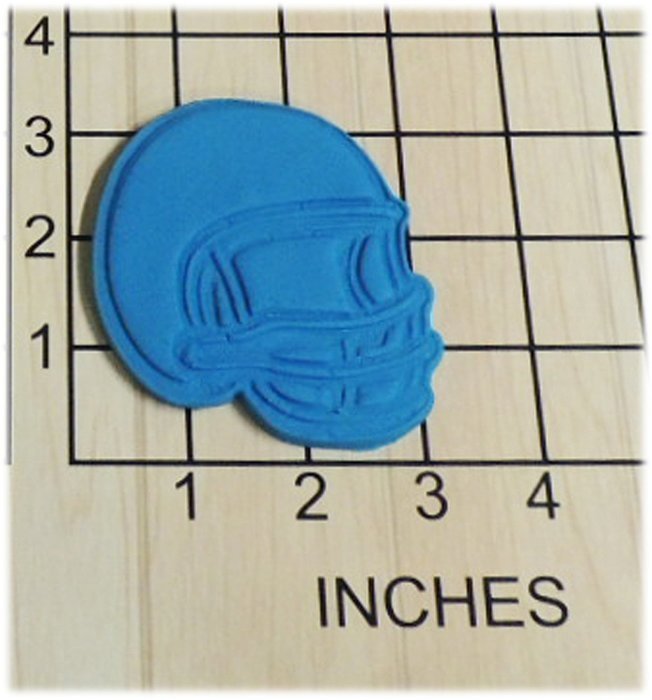 Football Helmet Shaped Cookie Cutter and Stamp #1186