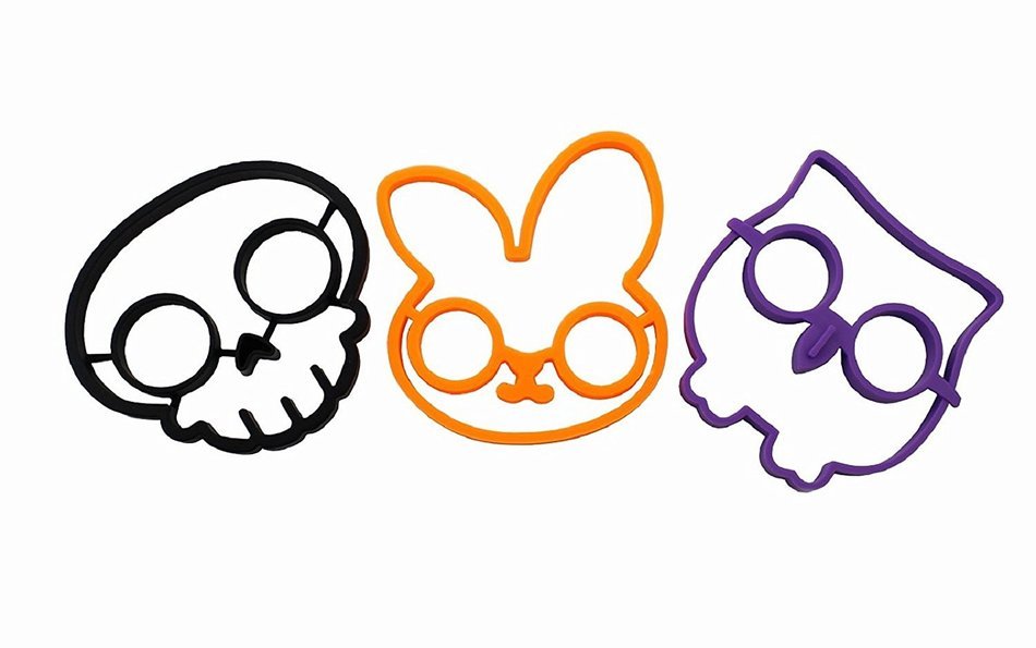 GHMZ Set of 3 Nonstick Silicone Egg Ring Mold