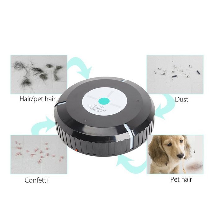 2 Sets Wireless Home Robotic Smart Auto Cleaner Robot with 30 Pcs Microfiber Tissue Remove Dust Cleaning Helper... N6