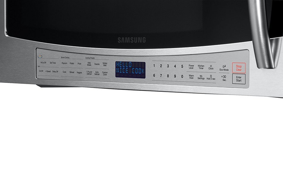 Samsung ME21F606Over-The-Range Microwave with Sensor Cooking, 2.1 Cubic Feet N4