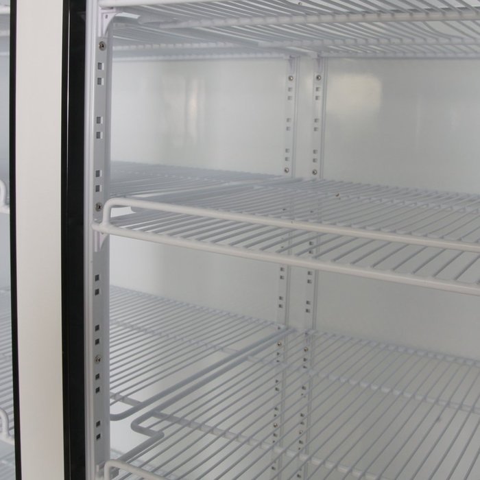 1050L Glass Display Side by Side Pull Door Ventilated Cooling Frost-Free Beer Soda Beverages Showcase Commercial... N5