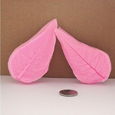 Y&XL&H 3D Long Leaf Fondant Cake Chocolate Resin Clay Candy Mold,L8.5mW4.3cmH2cm