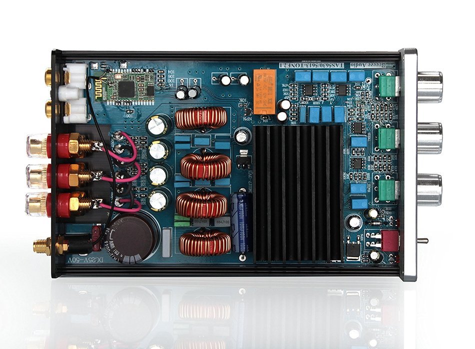 Douk Audio Bluetooth 4.0 Hi-Fi TAS5613 Digital Amplifier 2.1 Channel Power Amp N9