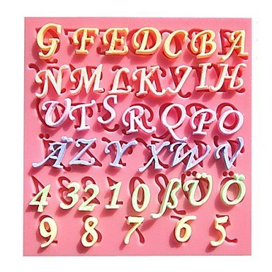 Y&XL&H The New Digital Letter Fondant Cake Molds Soap Chocolate Mould For The Kitchen Baking Decoration Tool