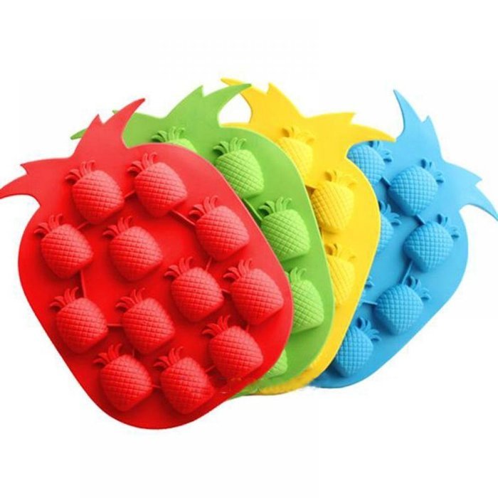TXIN Fashion Useful Drink Ice Tray Pineapple Shape Ice Cube Freeze Mold Ice Maker Mould