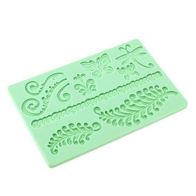 Sher DIY Baking 3D Insects Leaf Pattern Embossing Mould (Random Color) N2