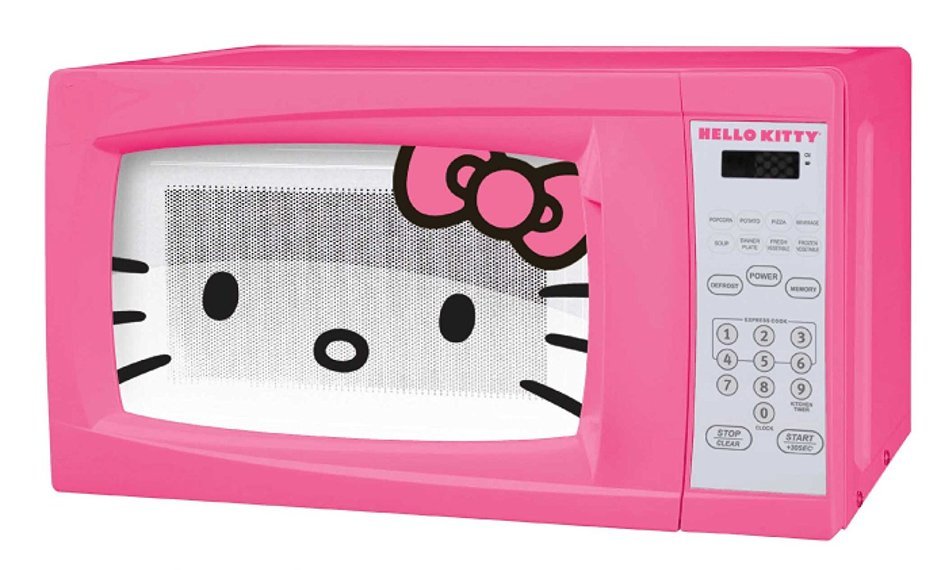 Hello Kitty MW-07009 Microwave Oven, 0.7 Cubic Feet