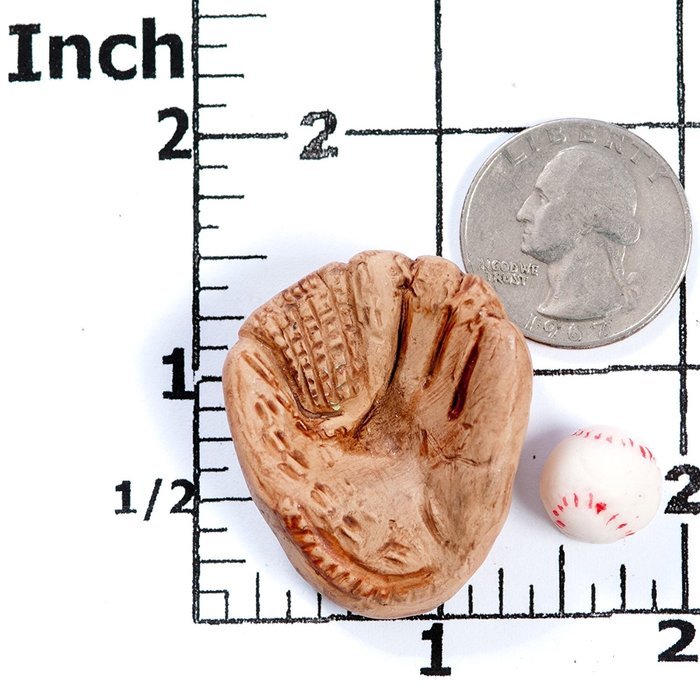 Baseball glove and ball Silicone Mold Food Safe Fondant, Chocolate, Candy, Resin, Polymer Clay, Jewelry, Craft... N4