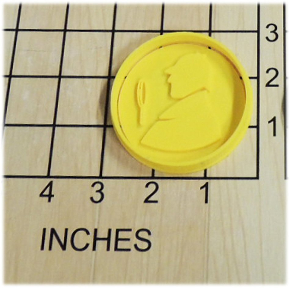 Sherlock Holmes with a Magnify Glass Fondant Cookie Cutter and Stamp #1391 N2