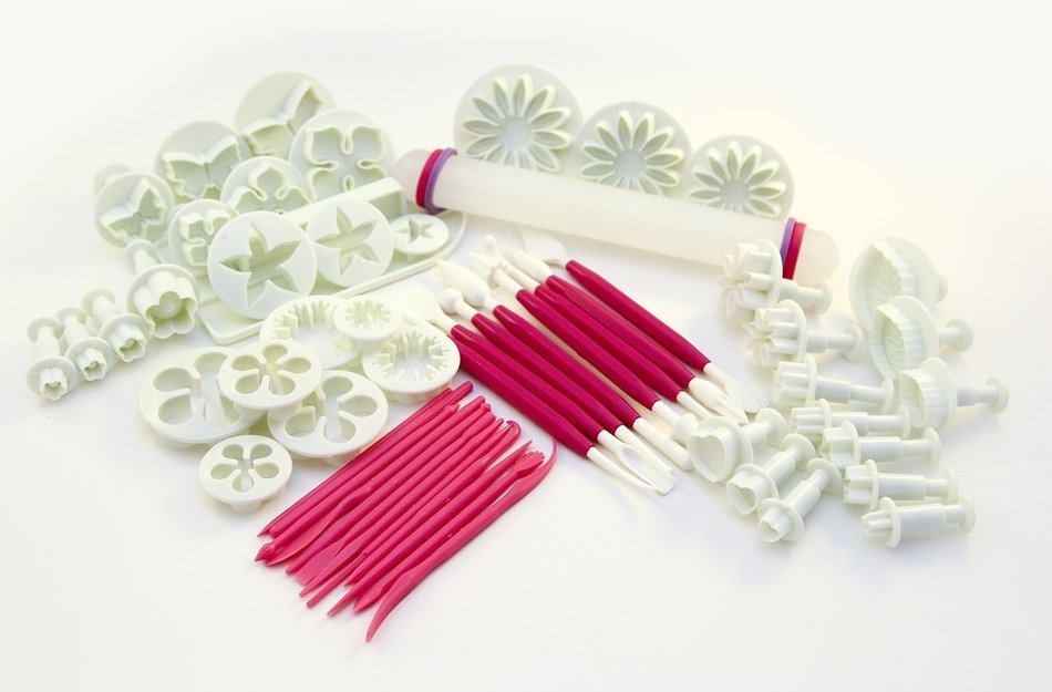 Sorcery Products 29 piece 8 Set Fondant Cake Sugarcraft Cookie Mould Icing Plunger Cutter Tool Decorating Kit N4