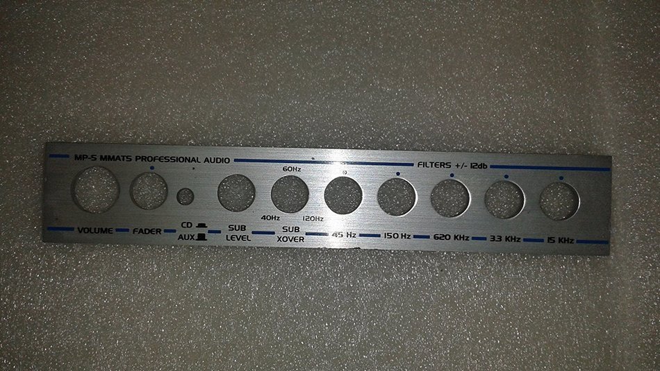 MMATS AUDIO EQUALIZER MP-5 FACEPLATE ONLY N2