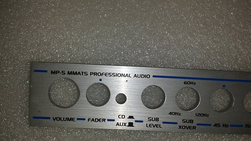 MMATS AUDIO EQUALIZER MP-5 FACEPLATE ONLY N3