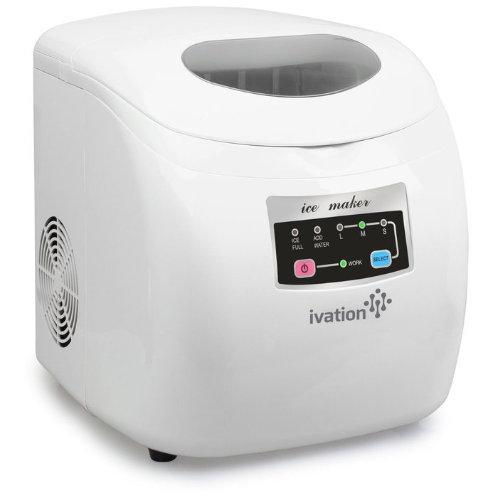 Ivation portable high capacity countertop ice maker 2 8 liter water