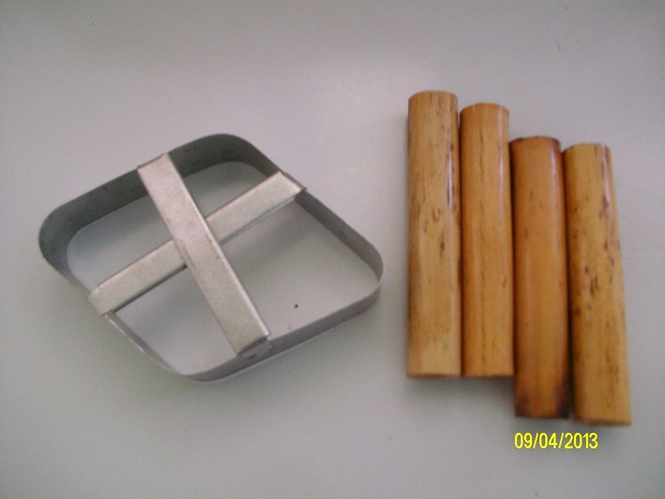 6 Traditional Cannoli Forms & Cutter - Handmade N2