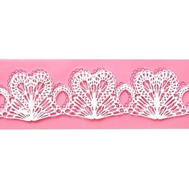 Sher Heart Shape Flower Lace Cake Mold