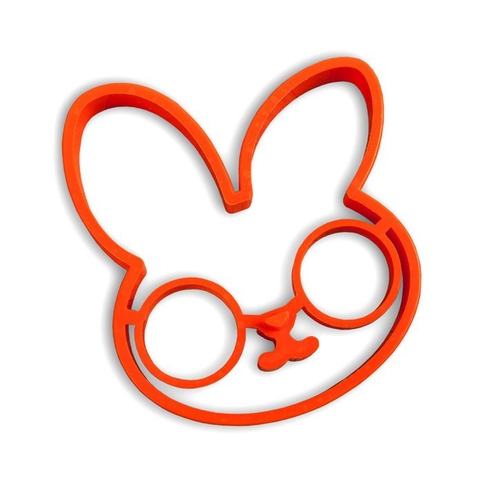 HomeyHouse&reg; Kitchen Cooking Tools Silicone Fried Egg Mold Ring, Purple Owl Shaped Egg Ring & Orange Rabbit Shaped... N4