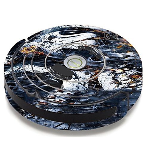 Skin Decal Vinyl Wrap For IRobot Roomba 650 655 Vacuum / Crazy Storm Guy