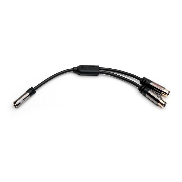 KabelDirekt (0,5 ft) Y Adapter ( 1 x 3.5mm female to 2 x RCA male) - PRO Series N5