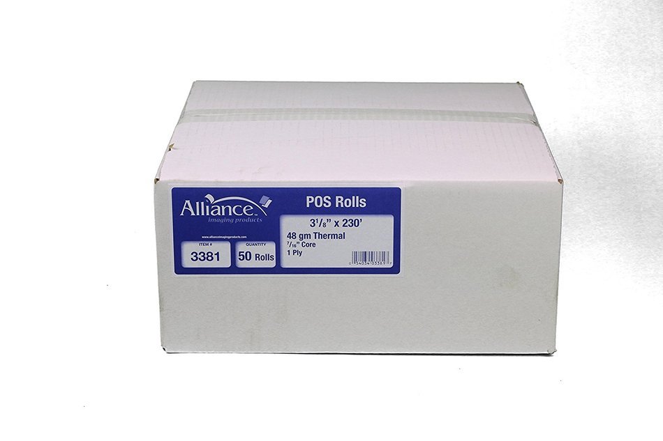 TST Impreso 3.13'' x 230' Thermal POS Adding Machine and Calculator Roll (50 Rolls) N2