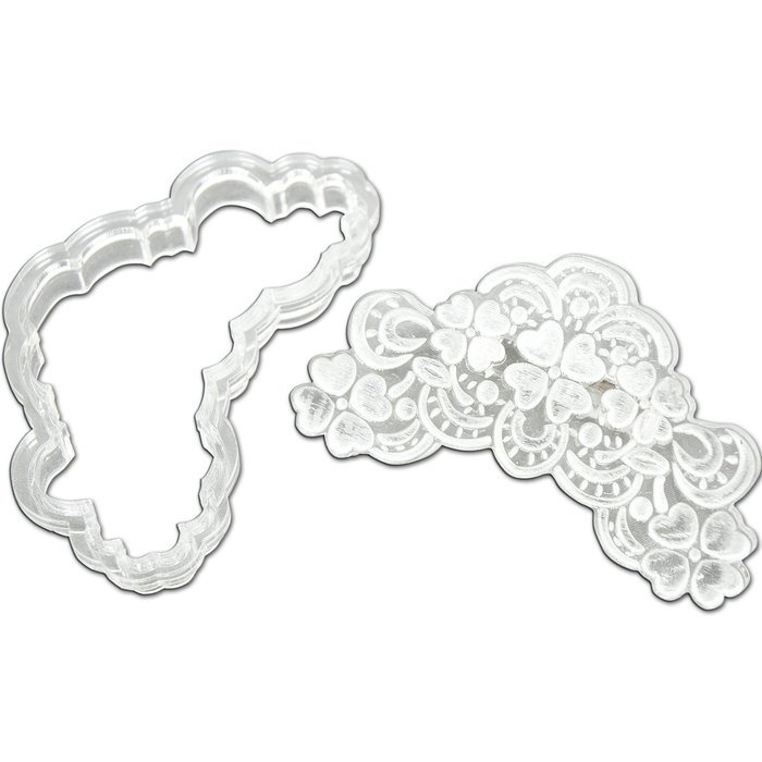 Fat Daddio's AC-02 Heart Swag Acrylic Impression Cutter