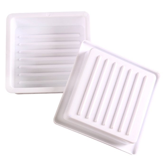 Aprince Burger Press, Hamburger Patty Maker, Hamburger Presser (White - Square Plastic) N23