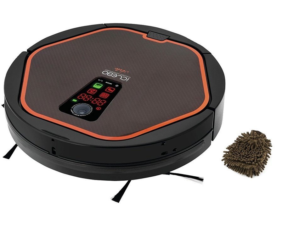 iClebo YCR-M05-10 Arte Robotic Vacuum Cleaner, Smart Home Office and Floor Mopping Robot (Complete Set) w/ Bonus... N3