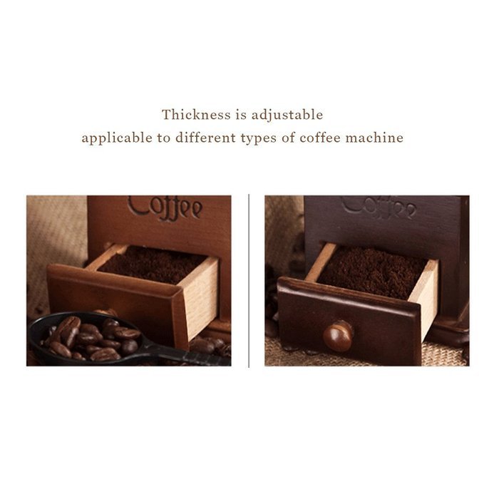 Solid Wood Handmade Coffee Machine, Vintage coffee grinder N2