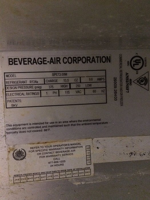 Beverage-Air Commercial Refrigeration 72" Sandwich Prep Table Spe72-30M N2