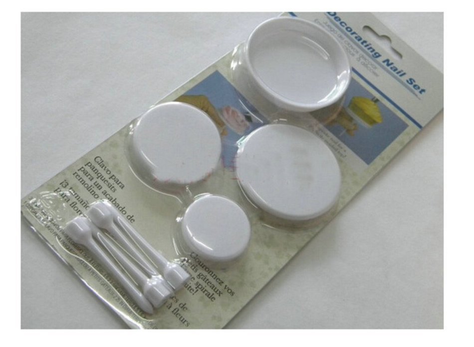 Yingwei 8pcs Cup Cake Stand Holder Decorating Nail Set for Pastry Decorations